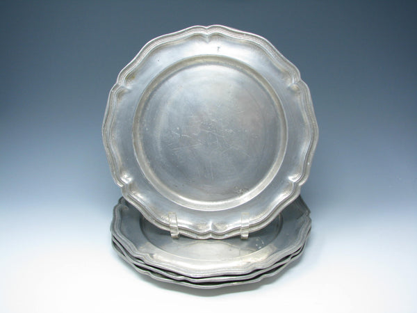 edgebrookhouse - Vintage Wilton Queen Anne Satin Hollowware Dinner Plates - 4 Pieces