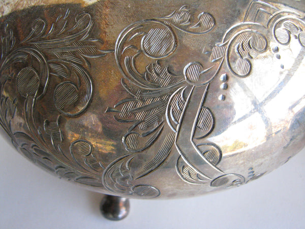 edgebrookhouse - Vintage Winchester Sheffield England Hand-Engraved Silver Plated Tea Set - 3 Pieces