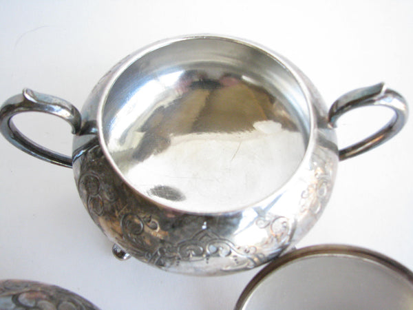 edgebrookhouse - Vintage Winchester Sheffield England Hand-Engraved Silver Plated Tea Set - 3 Pieces