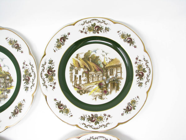 edgebrookhouse - Vintage Wood & Sons England Ascot Village Service Plates or Chargers - 6 Pieces