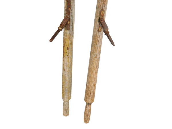 edgebrookhouse - Vintage Wooden Oars With Original Hardware - Set of 10