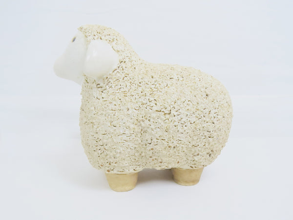 edgebrookhouse - Vintage Woodlodge English Garden Glazed Ceramic Standing Sheep - 2 Available
