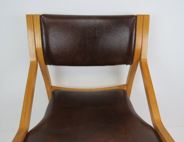 edgebrookhouse - Vintage Mid-Century Modern Thonet Krona Side Chairs - a Pair