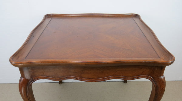 edgebrookhouse - Vintage Walnut French Provincial Style Lamp Table by Henredon Fine Furniture
