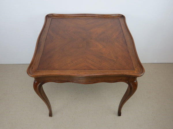 edgebrookhouse - Vintage Walnut French Provincial Style Lamp Table by Henredon Fine Furniture