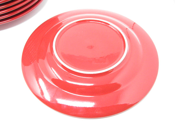 edgebrookhouse - Waechtersbach Fun Factory Freestyle Cherry Red Dinner Plates Germany - 10 Pieces