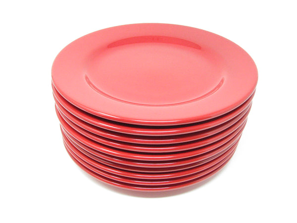 edgebrookhouse - Waechtersbach Fun Factory Freestyle Cherry Red Dinner Plates Germany - 10 Pieces