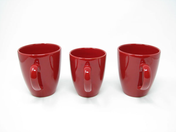 edgebrookhouse - Waechtersbach Germany Fun Factory Red Latte Mugs - 3 Pieces