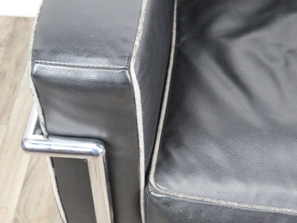 edgebrookhouse - Cassina Le Corbusier LC2 Black Leather Club Chair