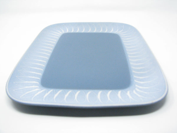 edgebrookhouse - Vintage Denby Echo Blue Stoneware Platter with Scroll or Loop Design