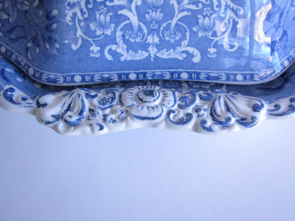 edgebrookhouse - Early 20th Century Spode Camilla Blue and White Covered Serving Dish