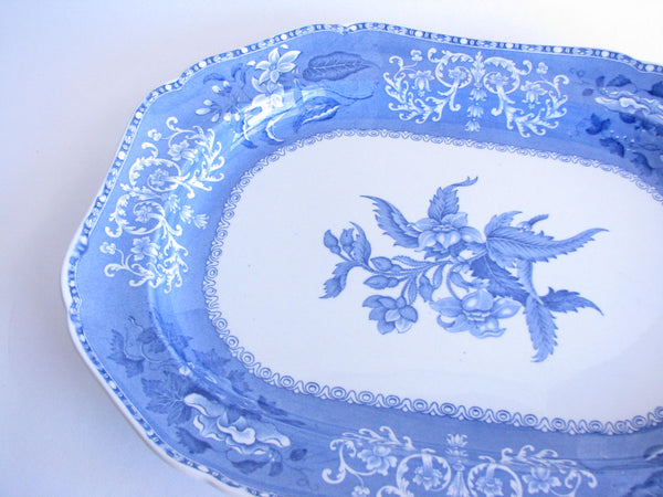edgebrookhouse - Early 20th Century Spode Camilla Blue and White Large Serving Platter