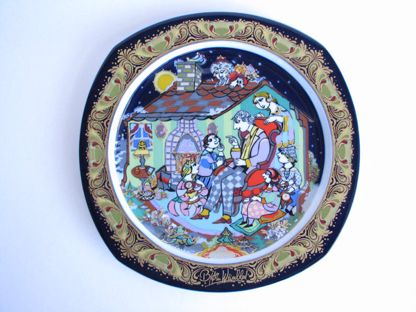 edgebrookhouse - 1992 Bjorn Wiinblad & Rosenthal Weihnachten Christmas Carols Porcelain Plate