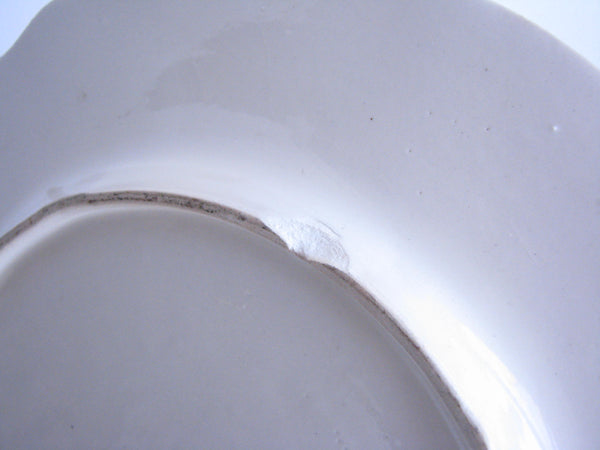 edgebrookhouse - Antique Moriyama Gilt Moriage Satsuma Porcelain Plate with Handle
