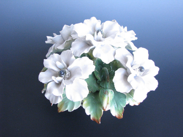 edgebrookhouse - Vintage Capodimonte Style Porcelain Floral Arrangement