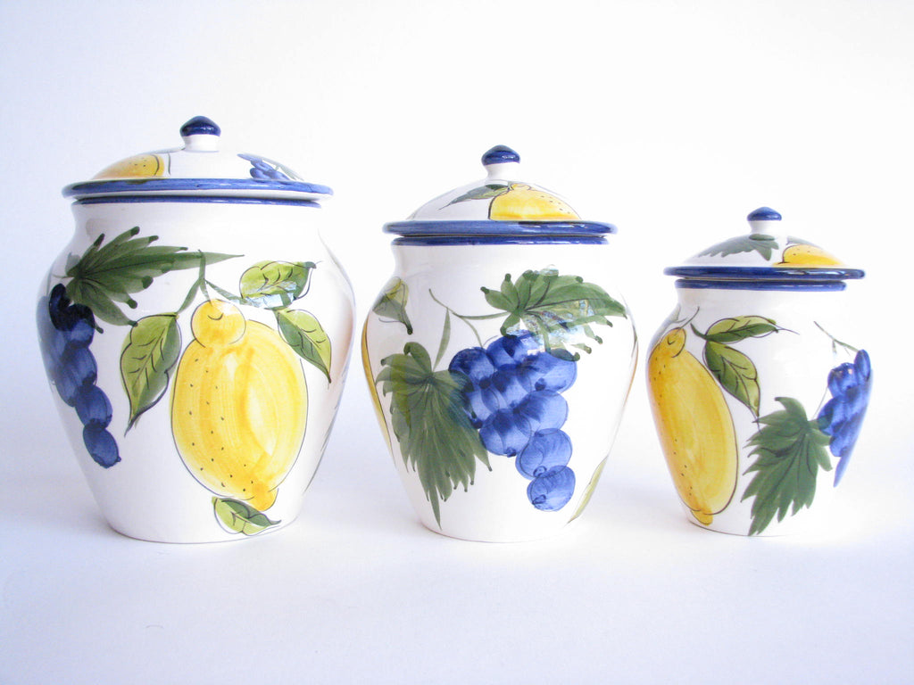 Vintage Jay Willfred for Andrea by Sadek Ceramic Canisters Made in