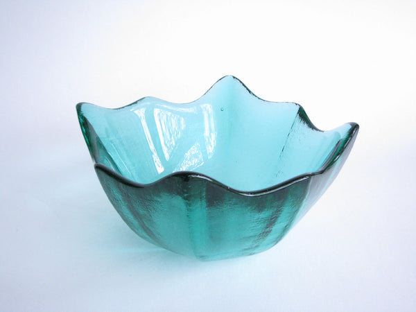 edgebrookhouse - 1950s Sea Green Blenko Glass Bowl Designed by Wayne Husted