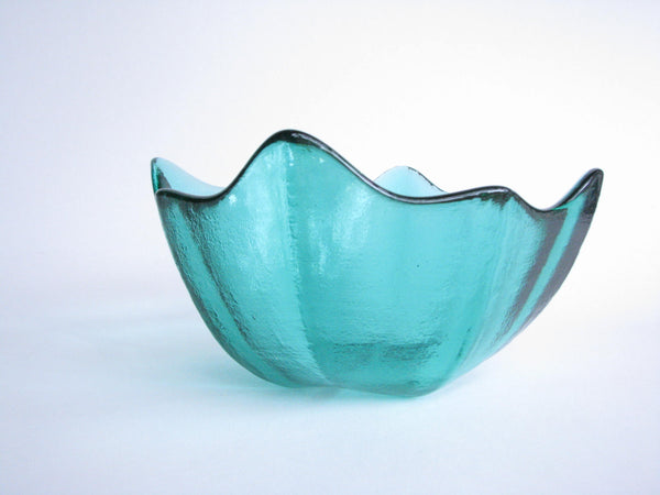 edgebrookhouse - 1950s Sea Green Blenko Glass Bowl Designed by Wayne Husted