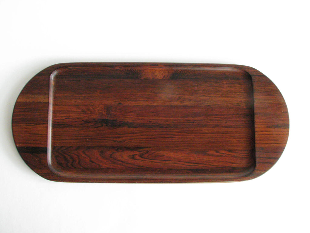 1960s Brazilian Jacaranda Wood Tray Designed by Jean Gillon