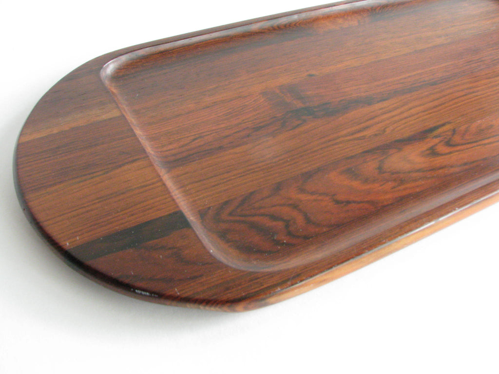 1960s Brazilian Jacaranda Wood Tray Designed by Jean Gillon