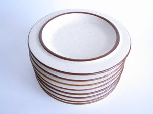 edgebrookhouse - 1960s Fabrik Pottery Spokane Bread Plates Designed by Jim McBride - Set of 8