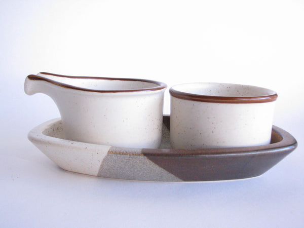 edgebrookhouse - 1960s Fabrik Pottery Spokane Creamer and Sugar Bowl Designed by Jim McBride - 2 Pieces