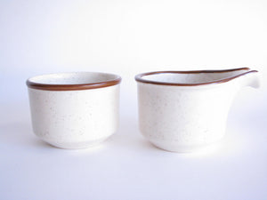 edgebrookhouse - 1960s Fabrik Pottery Spokane Creamer and Sugar Bowl Designed by Jim McBride - 2 Pieces