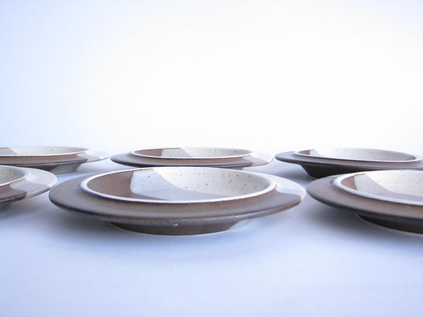 edgebrookhouse - 1980s Fabrik Pottery Agate Pass Bread Plates Designed by Jim McBride - Set of 7