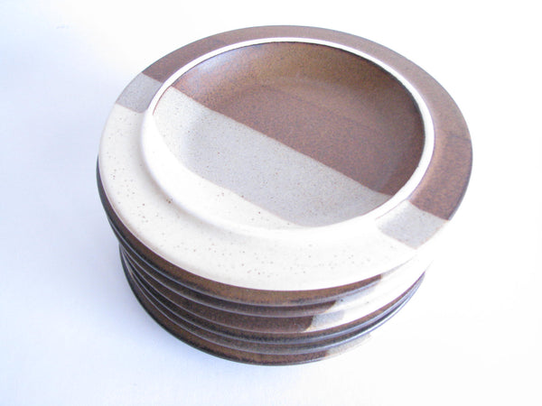 edgebrookhouse - 1980s Fabrik Pottery Agate Pass Bread Plates Designed by Jim McBride - Set of 7