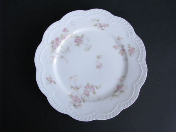 edgebrookhouse - Antique Theodore Haviland Limoges Hand-Painted Luncheon or Salad Plates with Scalloped Edge - Set of 8