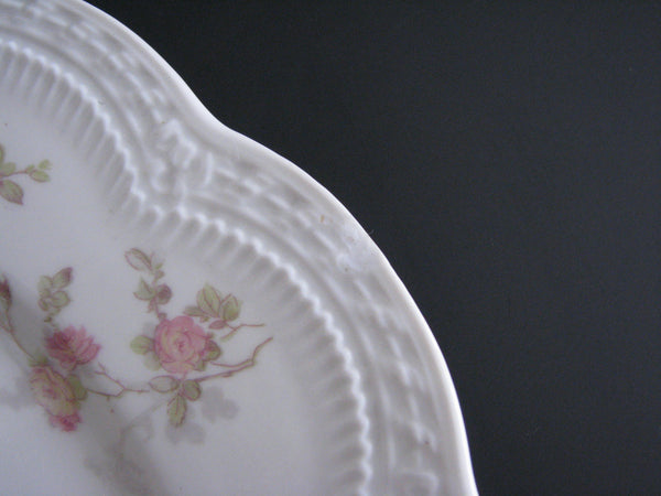 edgebrookhouse - Antique Theodore Haviland Limoges Hand-Painted Luncheon or Salad Plates with Scalloped Edge - Set of 8