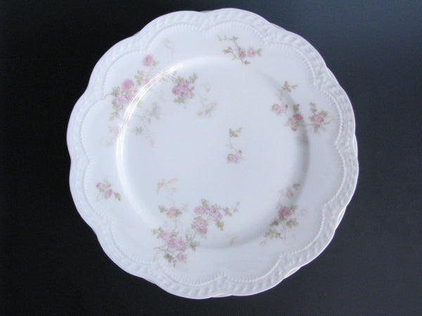 edgebrookhouse - Antique Theodore Haviland Limoges Hand-Painted Luncheon or Salad Plates with Scalloped Edge - Set of 8