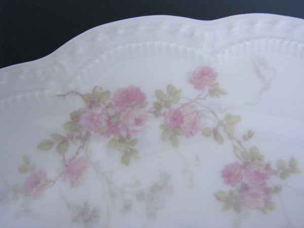 edgebrookhouse - Antique Theodore Haviland Limoges Hand-Painted Luncheon or Salad Plates with Scalloped Edge - Set of 8