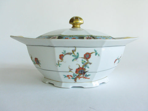 edgebrookhouse - Antique Victoria China of Czech Porcelain Covered Dish