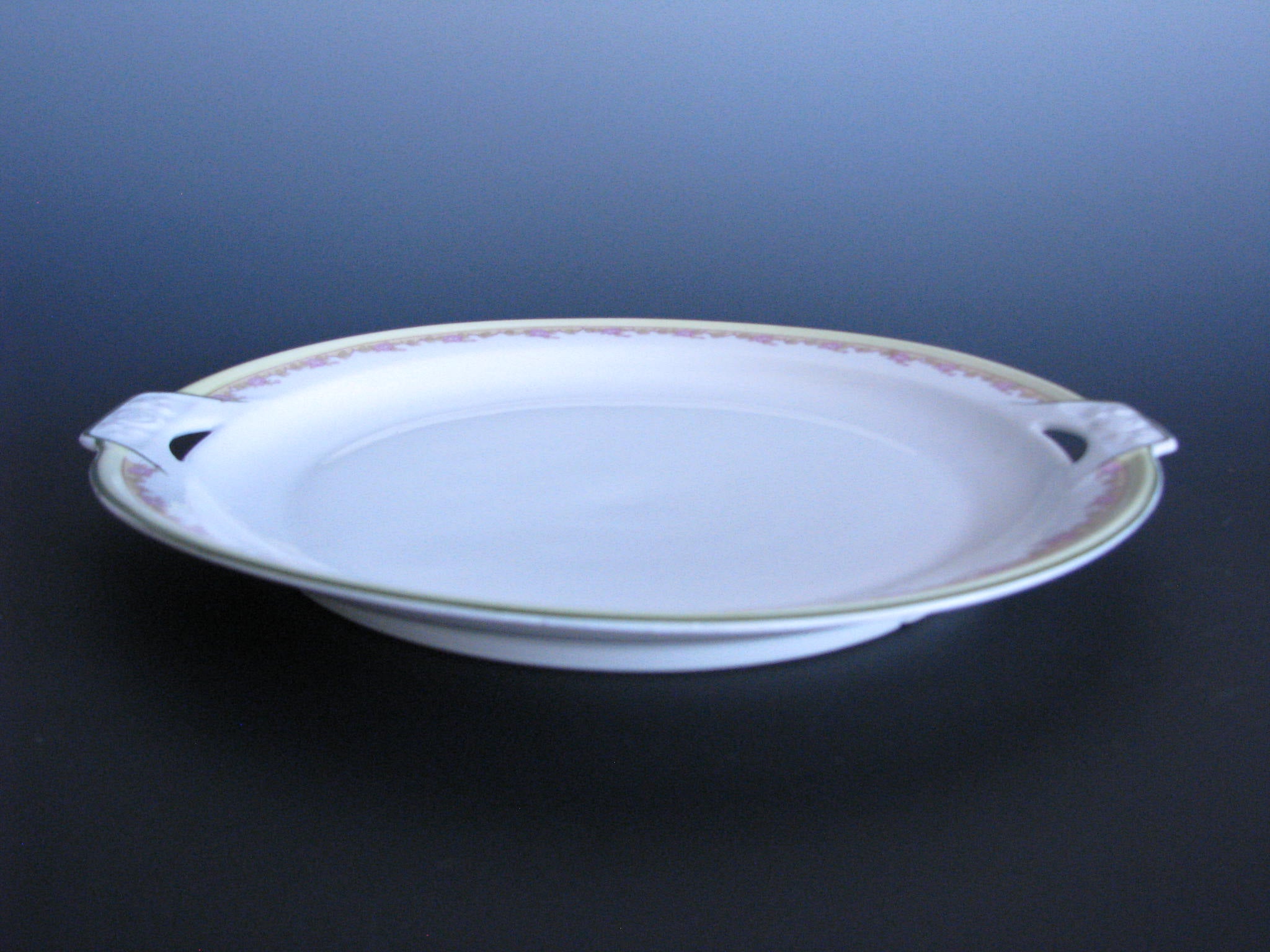 Antique Zeh Scherzer (Z. S. & Co) Bavaria White Platter with