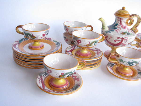 edgebrookhouse - Early 20th Century Ardalt Tea Set Made in Italy - 21 Pieces