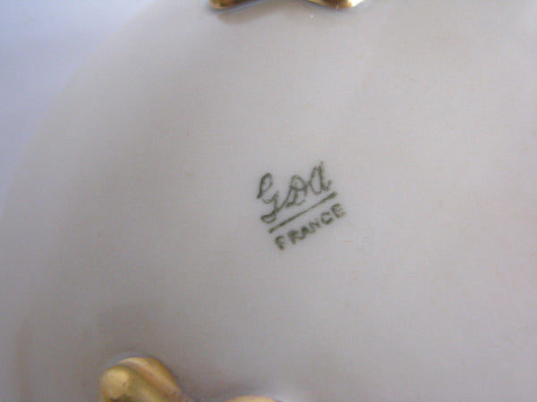 edgebrookhouse - Early 20th Century Gerard Dufraiuseix et Abbott (GDA) Limoges France Porcelain Footed Bowls - a Pair