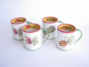 edgebrookhouse - Essex Collection Primavera Mugs by Kate Williams and Made in Portugal by Raul de Bernarda - Set of 4