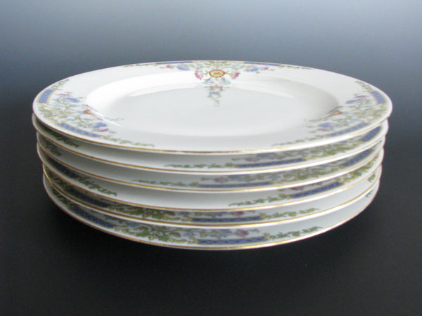 edgebrookhouse - Hutschenreuther Selb Bavaria Floral Edwardian Style Dinner Plates - Set of 6