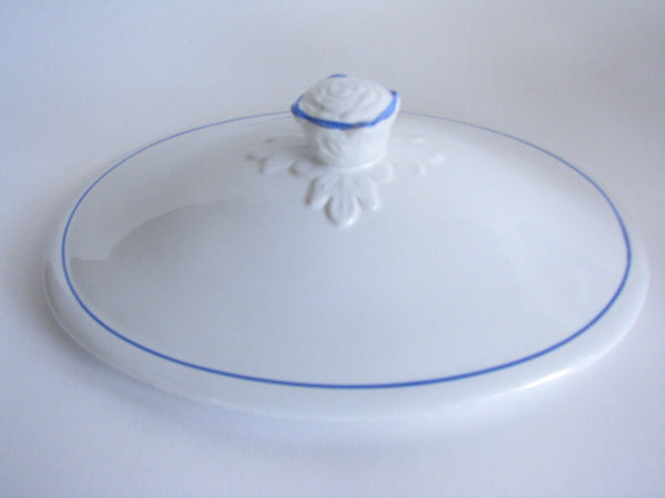 edgebrookhouse - Late 20th Century Ethan Allen Covered Serving Dish and Platter Made in Portugal