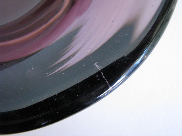 edgebrookhouse - Vintage 1960s Seguso Murano Purple Amethyst Glass Ashtray or Bowl