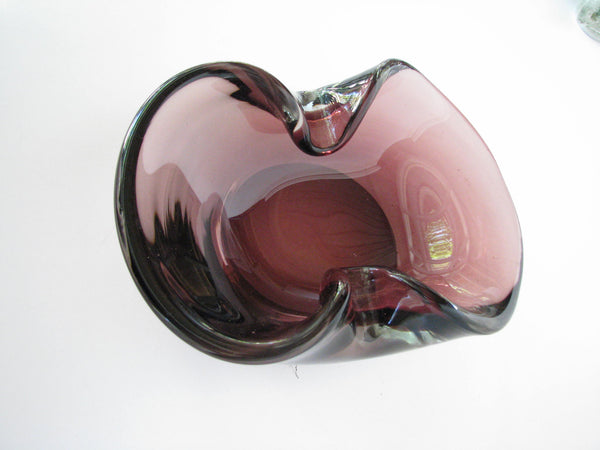 edgebrookhouse - Vintage 1960s Seguso Murano Purple Amethyst Glass Ashtray or Bowl