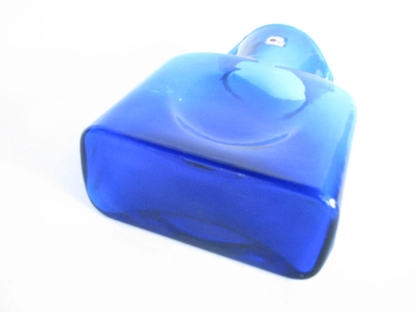 edgebrookhouse - Vintage Blenko Glass 384 Cobalt Blue Double Spout Water Bottle / Pitcher