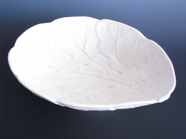 edgebrookhouse - Vintage Cabbage or Romaine Lettuce Shaped Ceramic Serving Bowl