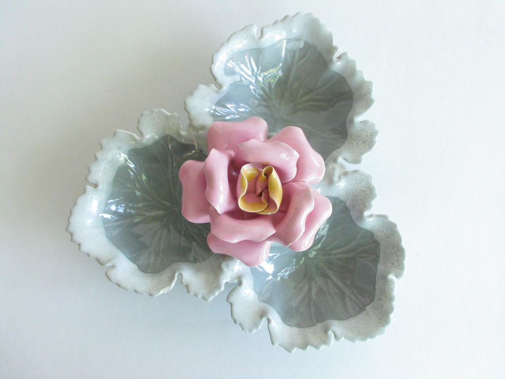 Housse céramique floral rose