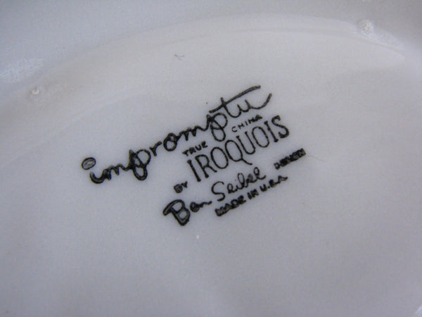 edgebrookhouse - Vintage Impromptu by Iroquois Ben Seibel Wild Violet Floral Gravy Boat with Attached Underplate