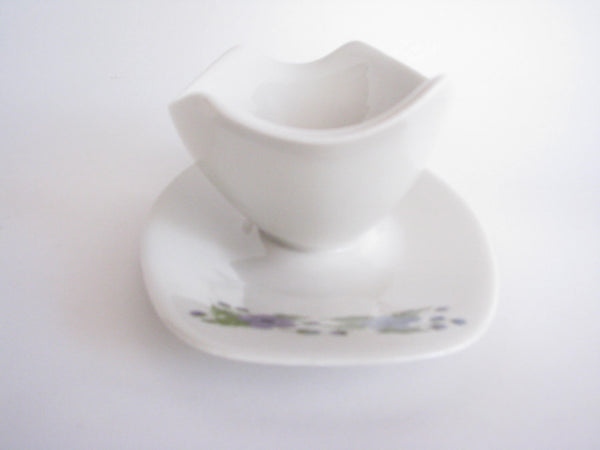 edgebrookhouse - Vintage Impromptu by Iroquois Ben Seibel Wild Violet Floral Gravy Boat with Attached Underplate