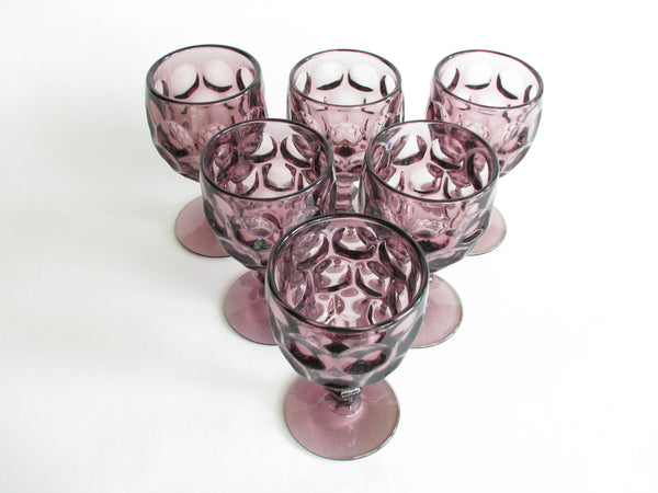 edgebrookhouse - Vintage Provincial Amethyst Goblets by Imperial Glass - Set of 6