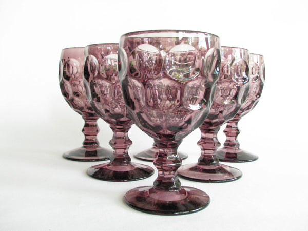 edgebrookhouse - Vintage Provincial Amethyst Goblets by Imperial Glass - Set of 6