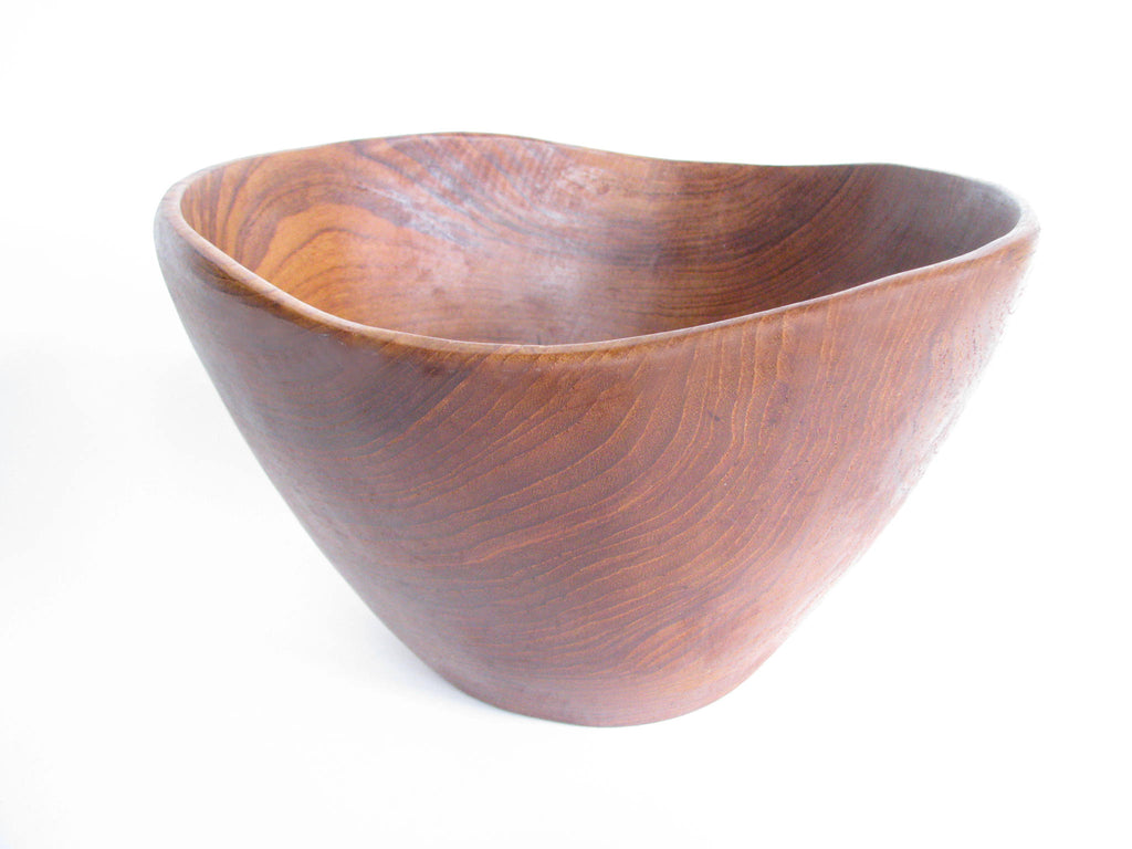 1960s Danish Modern Solid Rosewood Organic Form Salad Bowl Inspired by edgebrookhouse